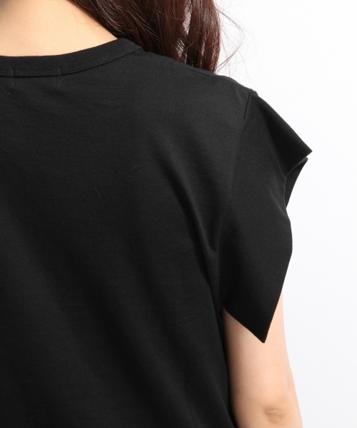 A part by（アパートバイ）の「CキモノソデSS　729227 （Tシャツ/カットソー・レディース・ブラック/チャコールグレー/ホワイト/レンガ・LARGE/MEDIUM）」の13枚目の写真