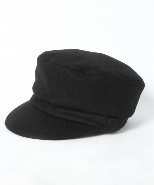 GLOBAL WORK（グローバルワーク）の「メルトンマリンキャス/739441（キャスケット・レディース・ブラック/グレー・FREE）」の2枚目の写真