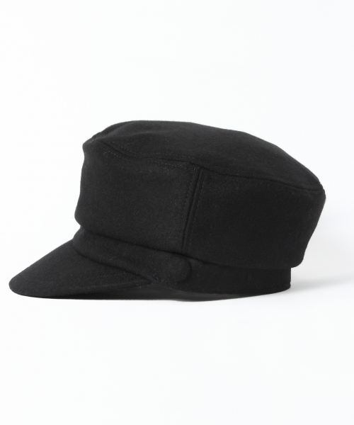 GLOBAL WORK（グローバルワーク）の「メルトンマリンキャス/739441（キャスケット・レディース・ブラック/グレー・FREE）」の4枚目の写真