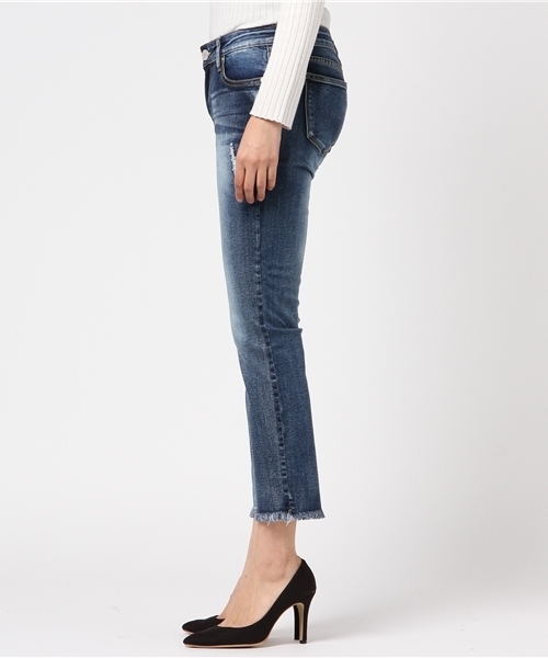 meJane（ミージェーン）の「ストレッチデニム裾フリンジスキニーパンツ（デニムパンツ・レディース・インディゴブルー/ブルー/ダークネイビー・L/SS/M/S/P）」の20枚目の写真