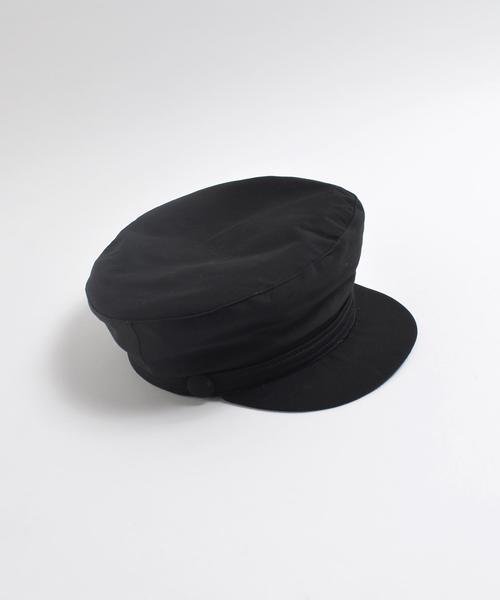 SHIPS（シップス）の「grillo:コットンマリンキャップ◇（キャップ・レディース・ベージュ/ブラック・ONE SIZE）」の3枚目の写真