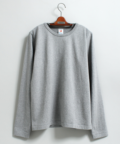 Denime（ドゥニーム）の「【MadeInJapan】BASIC CUTSEW/ベーシックカットソークルーネックロンT（Tシャツ/カットソー・メンズ・ワイン/ホワイト/ネイビー/杢グレー/ブラック・SMALL/MEDIUM/LARGE/X-LARGE/X-SMALL）」の4枚目の写真