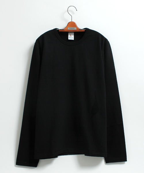 Denime（ドゥニーム）の「【MadeInJapan】BASIC CUTSEW/ベーシックカットソークルーネックロンT（Tシャツ/カットソー・メンズ・ワイン/ホワイト/ネイビー/杢グレー/ブラック・SMALL/MEDIUM/LARGE/X-LARGE/X-SMALL）」の3枚目の写真