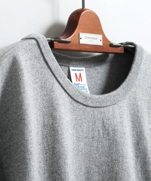 Denime（ドゥニーム）の「【MadeInJapan】BASIC CUTSEW/ベーシックカットソークルーネックロンT（Tシャツ/カットソー・メンズ・ワイン/ホワイト/ネイビー/杢グレー/ブラック・SMALL/MEDIUM/LARGE/X-LARGE/X-SMALL）」の7枚目の写真