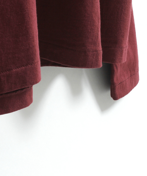 Denime（ドゥニーム）の「【MadeInJapan】BASIC CUTSEW/ベーシックカットソークルーネックロンT（Tシャツ/カットソー・メンズ・ワイン/ホワイト/ネイビー/杢グレー/ブラック・SMALL/MEDIUM/LARGE/X-LARGE/X-SMALL）」の8枚目の写真