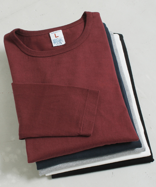 Denime（ドゥニーム）の「【MadeInJapan】BASIC CUTSEW/ベーシックカットソークルーネックロンT（Tシャツ/カットソー・メンズ・ワイン/ホワイト/ネイビー/杢グレー/ブラック・SMALL/MEDIUM/LARGE/X-LARGE/X-SMALL）」の10枚目の写真