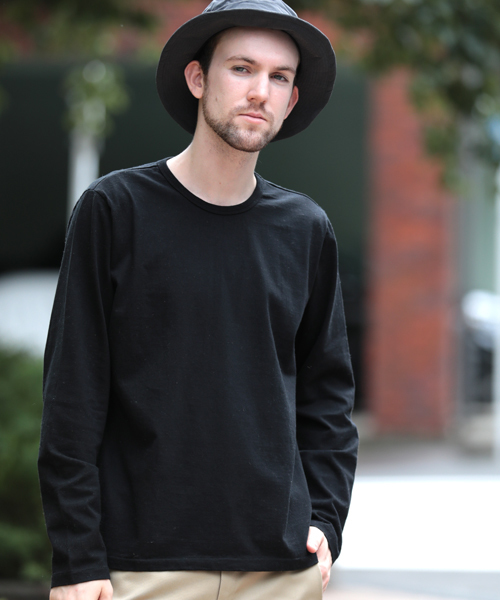 Denime（ドゥニーム）の「【MadeInJapan】BASIC CUTSEW/ベーシックカットソークルーネックロンT（Tシャツ/カットソー・メンズ・ワイン/ホワイト/ネイビー/杢グレー/ブラック・SMALL/MEDIUM/LARGE/X-LARGE/X-SMALL）」の21枚目の写真