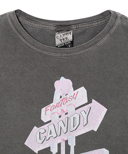 Candy Stripper(キャンディストリッパー)の「CANDY MOTEL TEE(Tシャツ/カットソー・レディース・オフホワイト/チャコールグレー/ライトブルー/ラベンダー・3/2/1)」の19枚目の写真
