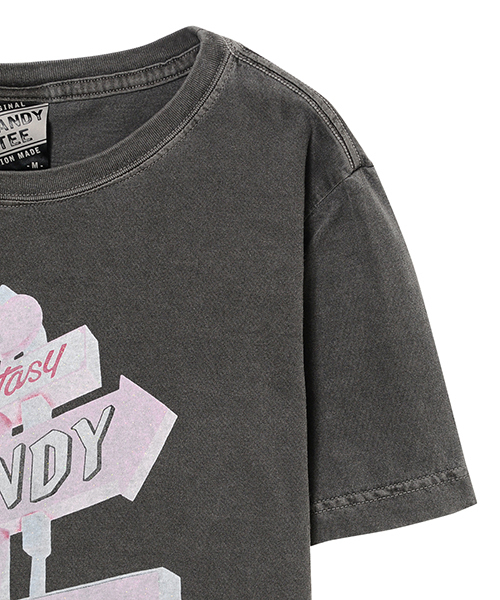 Candy Stripper(キャンディストリッパー)の「CANDY MOTEL TEE(Tシャツ/カットソー・レディース・オフホワイト/チャコールグレー/ライトブルー/ラベンダー・3/2/1)」の20枚目の写真