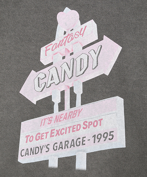 Candy Stripper(キャンディストリッパー)の「CANDY MOTEL TEE(Tシャツ/カットソー・レディース・オフホワイト/チャコールグレー/ライトブルー/ラベンダー・3/2/1)」の22枚目の写真