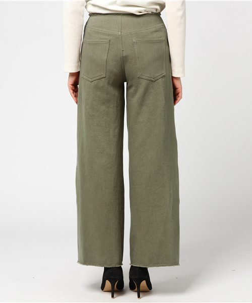 plage（プラージュ）の「Soft Twill ワイドパンツ（カーキ）◆（その他パンツ・レディース・カーキ・38/36/34）」の4枚目の写真