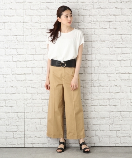 LEPSIM(レプシィム)の「メタルバックルリバーシブルフトベルト 759619(ベルト・レディース・ブラック/グレー・ONE SIZE)」の3枚目の写真