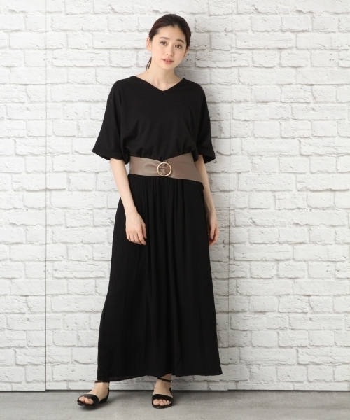 LEPSIM(レプシィム)の「メタルバックルリバーシブルフトベルト 759619(ベルト・レディース・ブラック/グレー・ONE SIZE)」の5枚目の写真