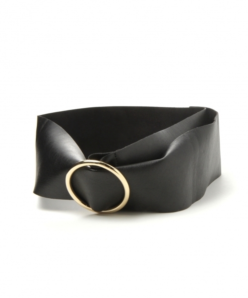 LEPSIM(レプシィム)の「メタルバックルリバーシブルフトベルト 759619(ベルト・レディース・ブラック/グレー・ONE SIZE)」の7枚目の写真