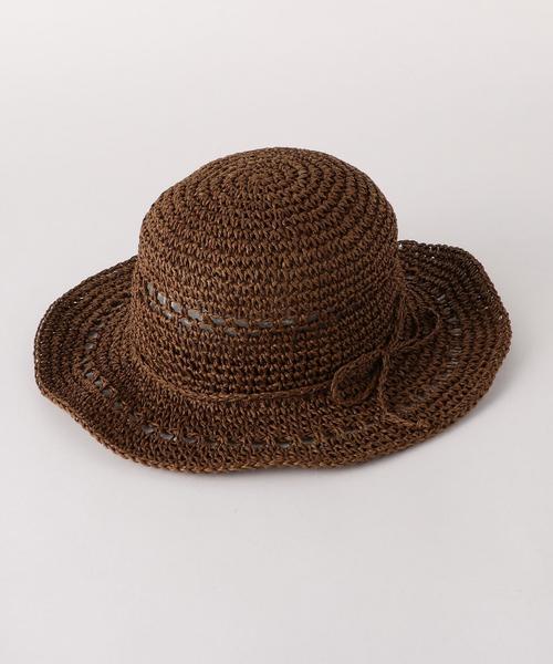 coen（コーエン）の「【『リンネル』2017/6月号掲載】ペーパーリボンハット（ハット・レディース・ベージュ/ブラウン・FREE）」の7枚目の写真