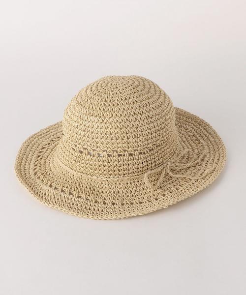 coen（コーエン）の「【『リンネル』2017/6月号掲載】ペーパーリボンハット（ハット・レディース・ベージュ/ブラウン・FREE）」の8枚目の写真