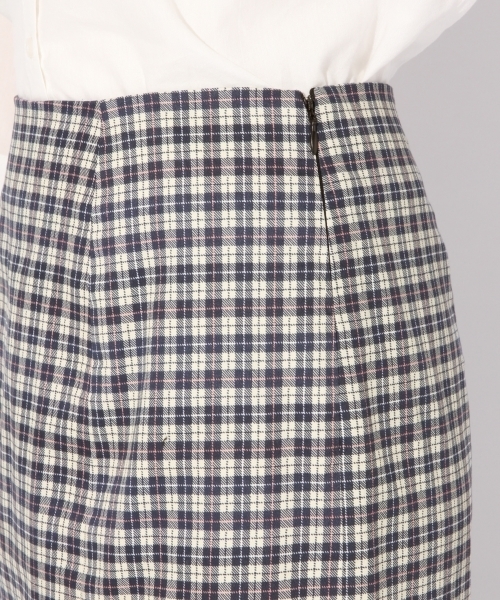 LOWRYS FARM（ローリーズファーム）の「チェックマーメイドスカート　766881 （スカート・レディース・ベージュ/イエロー/ネイビー・LARGE/MEDIUM）」の6枚目の写真