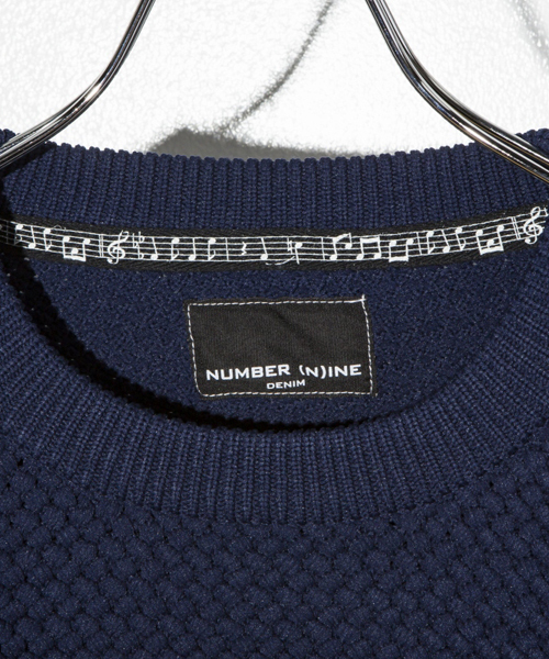 NUMBER (N)INE DENIM（ナンバーナインデニム）の「NUMBER (N)INE DENIM(ナンバーナインデニム)サイドZIPロングニットブルオーバー（ニット/セーター・メンズ・ブラック/ネイビー・SMALL/MEDIUM/LARGE）」の10枚目の写真