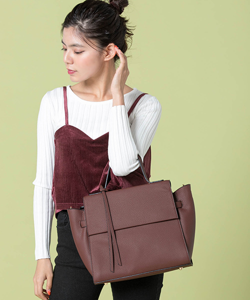 Edit Sheen（エディットシーン）の「スクエアフラップハンドバッグ（ハンドバッグ・レディース・ブラック/ブラウン/グレー/レッド/キャメル・FREE）」の8枚目の写真