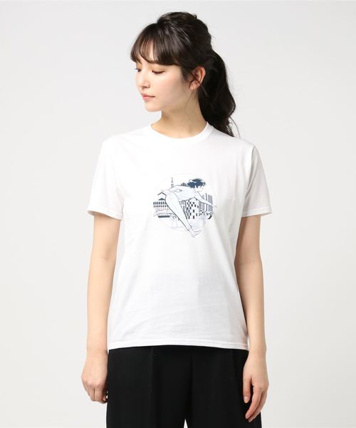 LOWRYS FARM（ローリーズファーム）の「イラストレーターT/SS　790698（Tシャツ/カットソー・レディース・その他1/ブルー系その他/ホワイト・SMALL/X-LARGE）」の13枚目の写真