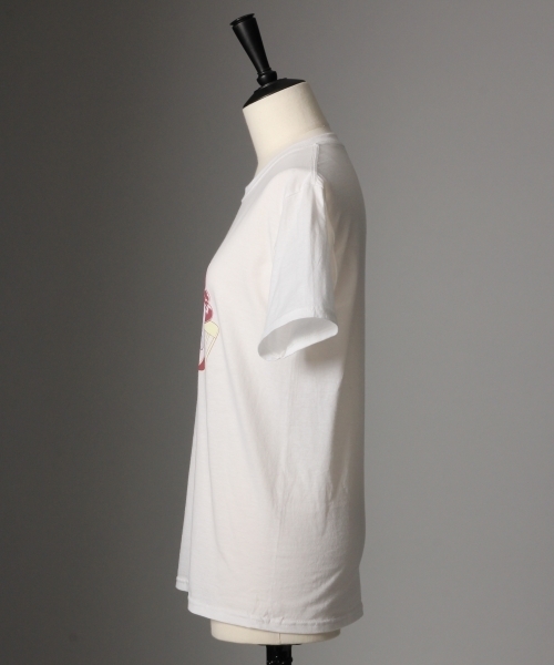 LOWRYS FARM（ローリーズファーム）の「イラストレーターT/SS　790698（Tシャツ/カットソー・レディース・その他1/ブルー系その他/ホワイト・SMALL/X-LARGE）」の7枚目の写真