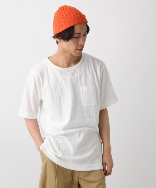 RAGEBLUE(レイジブルー)の「柄リンクスジャガードTシャツ/792391(Tシャツ/カットソー・メンズ・ネイビー/ライトブルー/グリーン/ホワイト/パープル/ベージュ・LARGE/MEDIUM/SMALL)」の3枚目の写真