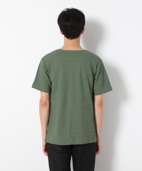RAGEBLUE(レイジブルー)の「柄リンクスジャガードTシャツ/792391(Tシャツ/カットソー・メンズ・ネイビー/ライトブルー/グリーン/ホワイト/パープル/ベージュ・LARGE/MEDIUM/SMALL)」の12枚目の写真