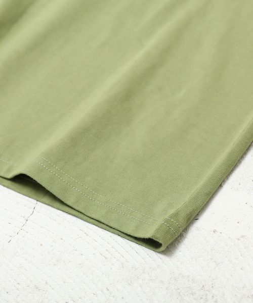 CUBE SUGAR（キューブシュガー）の「オーガニックコットンクルーTシャツ（Tシャツ/カットソー・レディース・ホワイト/イエロー/グリーン・M）」の8枚目の写真