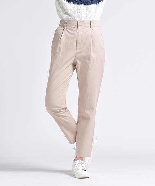 LIPSTAR（リップスター）の「タックスリムテーパードパンツ（その他パンツ・レディース・ベージュ/ネイビー/グリーン系その他2・S/M）」の4枚目の写真