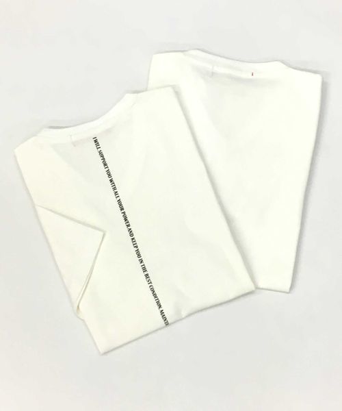 ADMIX/ATELIER SAB MEN（アドミックスアトリエサブメン）の「2枚セット Tシャツ ホワイトVネックT（無地・プリント）（Tシャツ/カットソー・メンズ・オフホワイト/ブラック・48/50/52）」の10枚目の写真