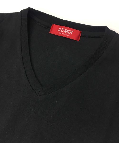 ADMIX/ATELIER SAB MEN（アドミックスアトリエサブメン）の「2枚セット Tシャツ ホワイトVネックT（無地・プリント）（Tシャツ/カットソー・メンズ・オフホワイト/ブラック・48/50/52）」の22枚目の写真