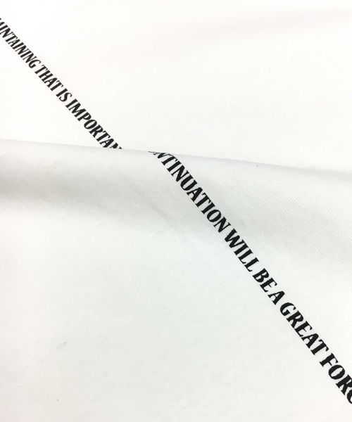 ADMIX/ATELIER SAB MEN（アドミックスアトリエサブメン）の「2枚セット Tシャツ ホワイトVネックT（無地・プリント）（Tシャツ/カットソー・メンズ・オフホワイト/ブラック・48/50/52）」の17枚目の写真