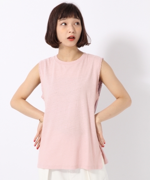 LOWRYS FARM（ローリーズファーム）の「メンアサピコット／ＮＳ  793599（Tシャツ/カットソー・レディース・ホワイト/ブラック/ブルー/ピンク・MEDIUM/LARGE）」の4枚目の写真