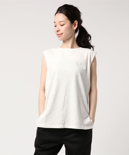 LOWRYS FARM（ローリーズファーム）の「メンアサピコット／ＮＳ  793599（Tシャツ/カットソー・レディース・ホワイト/ブラック/ブルー/ピンク・MEDIUM/LARGE）」の7枚目の写真