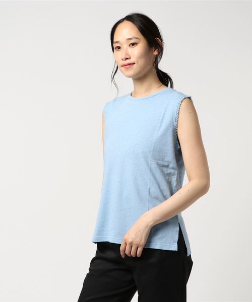 LOWRYS FARM（ローリーズファーム）の「メンアサピコット／ＮＳ  793599（Tシャツ/カットソー・レディース・ホワイト/ブラック/ブルー/ピンク・MEDIUM/LARGE）」の9枚目の写真