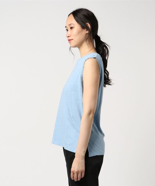 LOWRYS FARM（ローリーズファーム）の「メンアサピコット／ＮＳ  793599（Tシャツ/カットソー・レディース・ホワイト/ブラック/ブルー/ピンク・MEDIUM/LARGE）」の5枚目の写真