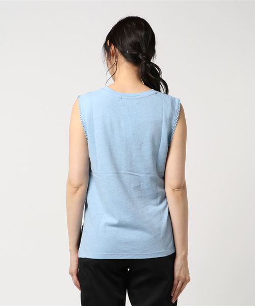 LOWRYS FARM（ローリーズファーム）の「メンアサピコット／ＮＳ  793599（Tシャツ/カットソー・レディース・ホワイト/ブラック/ブルー/ピンク・MEDIUM/LARGE）」の6枚目の写真