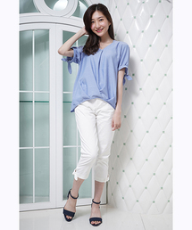 PATTERN・fiona  | 裾リボンサブリナパンツ(その他パンツ)