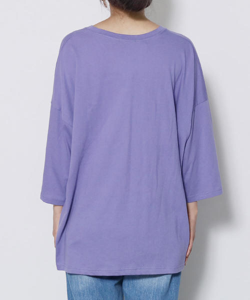 reca(レカ)の「ビッグシルエット ポケット付きスウェットカットソー(Tシャツ/カットソー・レディース・ホワイト/ブラック/パープル/レッド系その他・FREE)」の18枚目の写真