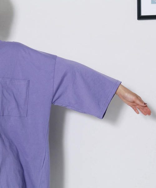 reca(レカ)の「ビッグシルエット ポケット付きスウェットカットソー(Tシャツ/カットソー・レディース・ホワイト/ブラック/パープル/レッド系その他・FREE)」の20枚目の写真