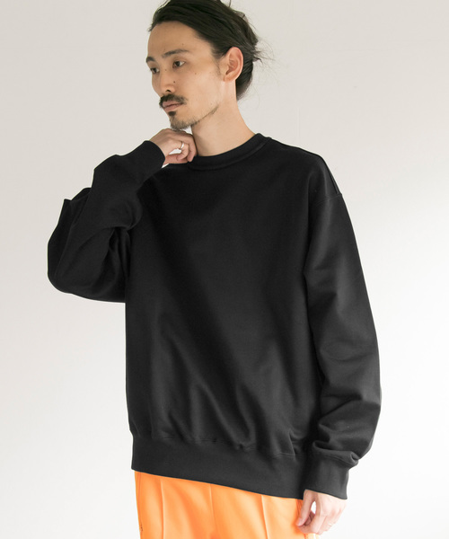URBAN RESEARCH(アーバンリサーチ)の「COSEI 50/2シルケットバイオSWEAT(スウェット・メンズ・ブラック/レッド/グリーン・2/3)」の2枚目の写真