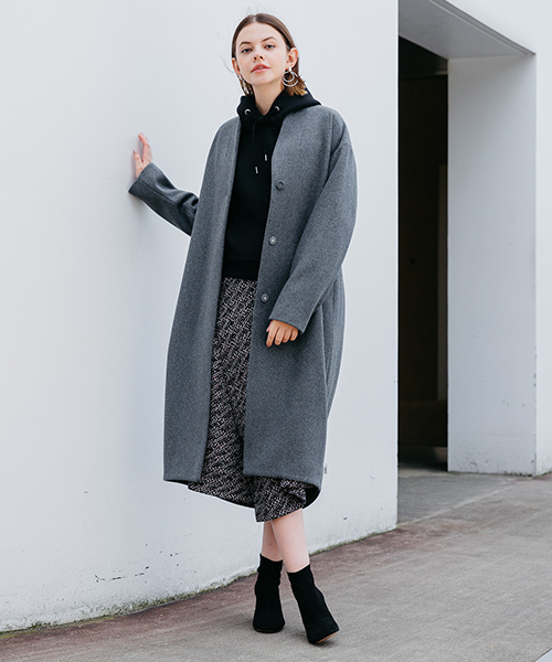 WRAPINKNOT(ラッピンノット)の「【WRAPINKNOT(ラッピンノット)】《STUDIOUS別注》WKジャガードライクスカート(スカート・レディース・ブラック/ベージュ・0/1)」の8枚目の写真