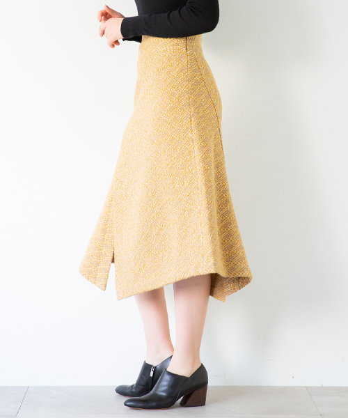 WRAPINKNOT(ラッピンノット)の「【WRAPINKNOT(ラッピンノット)】《STUDIOUS別注》WKジャガードライクスカート(スカート・レディース・ブラック/ベージュ・0/1)」の9枚目の写真