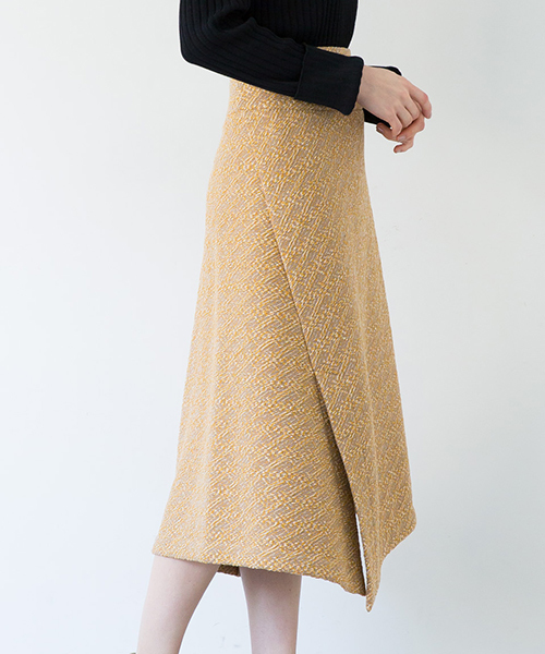WRAPINKNOT(ラッピンノット)の「【WRAPINKNOT(ラッピンノット)】《STUDIOUS別注》WKジャガードライクスカート(スカート・レディース・ブラック/ベージュ・0/1)」の11枚目の写真