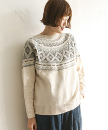 LBC | フェアアイル柄2WAYプルオーバー(ニット/セーター)