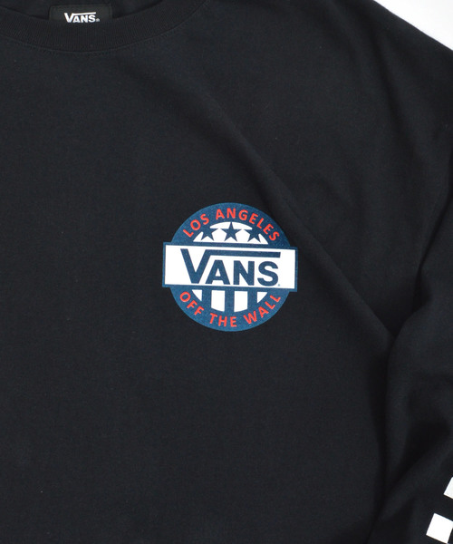 VANS(バンズ)の「別注:VANS/ヴァンズ Native American&Checker L/S T-Shirts(Tシャツ/カットソー・メンズ・ホワイト/ブラック・S/M/L)」の5枚目の写真