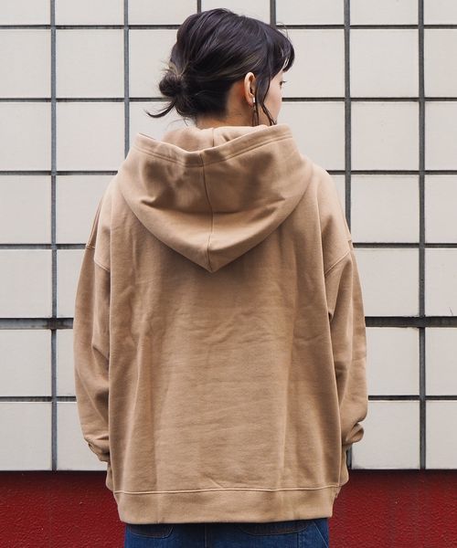 tiptop（ティップトップ）の「裏起毛レースアップBIGパーカー