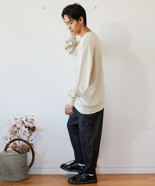 kutir（クティール）の「オーバーシルエット レトロプリント裏毛スウェット（スウェット・メンズ・ブラック/ベージュ/カーキ・MEDIUM/LARGE）」の11枚目の写真