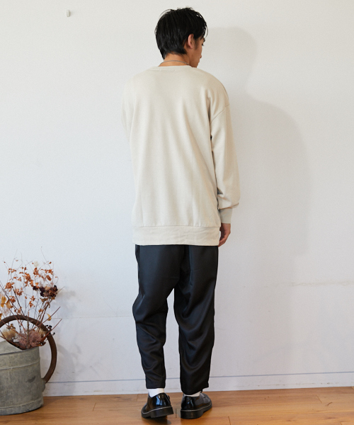 kutir（クティール）の「オーバーシルエット レトロプリント裏毛スウェット（スウェット・メンズ・ブラック/ベージュ/カーキ・MEDIUM/LARGE）」の12枚目の写真