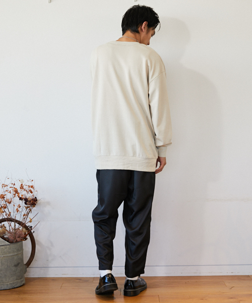 kutir（クティール）の「オーバーシルエット レトロプリント裏毛スウェット（スウェット・メンズ・ブラック/ベージュ/カーキ・MEDIUM/LARGE）」の13枚目の写真